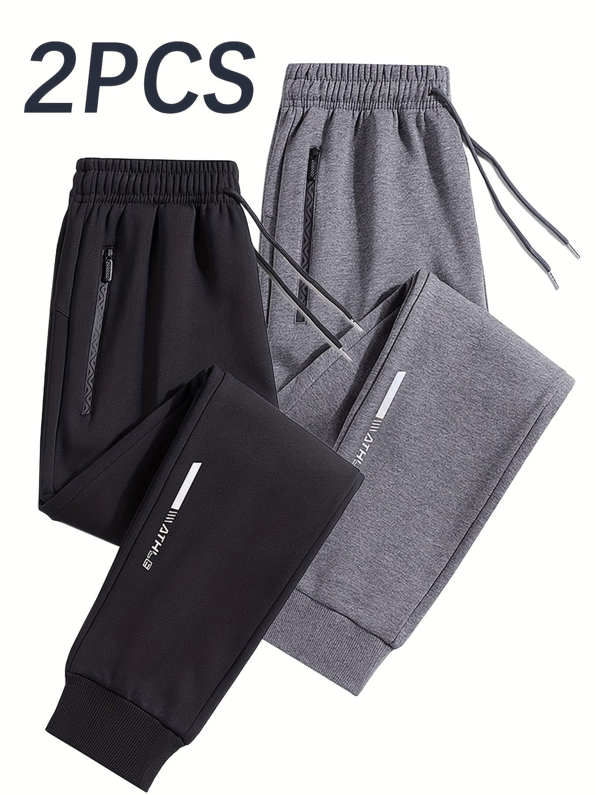 KissICON 2pc Mens Reflective Jogger Set AllSeason Outdoor Comfort