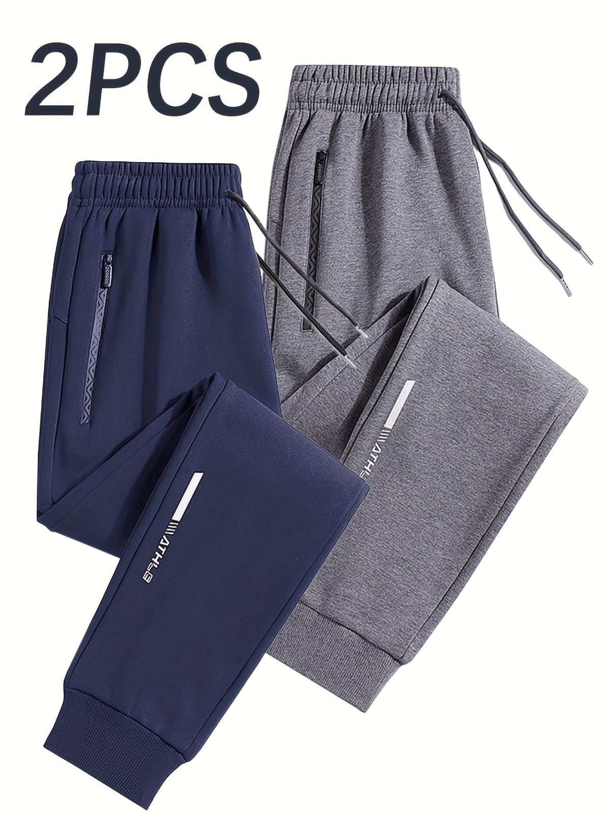 KissICON 2pc Mens Reflective Jogger Set AllSeason Outdoor Comfort