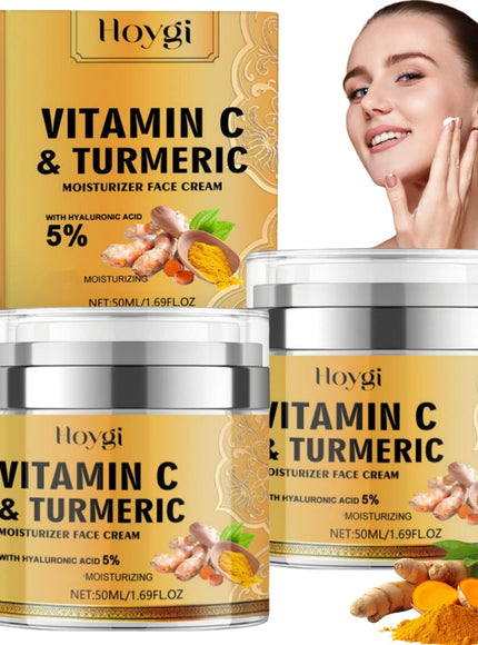 KissICON 2pcs (50g*2) KissIcon Turmeric Vitamin C Face Cream - Deep