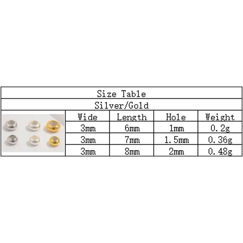 KissICON 2pcs 925 Sterling Silver Silicone Spacer Beads Silicone Spacer Stopper Charm Accessories Fit DIY Original Pandora Bracelet SZ45