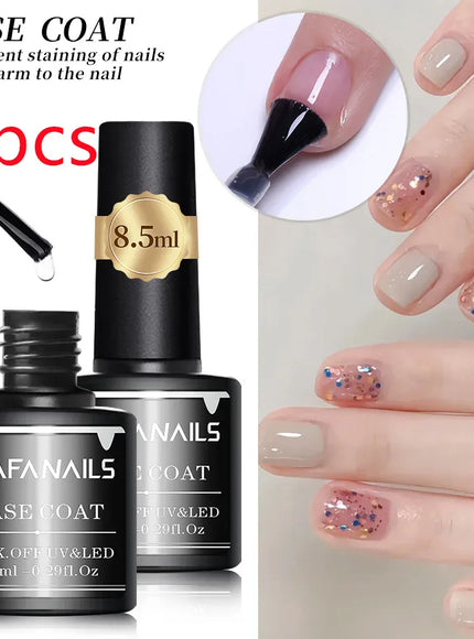 KissICON 2pcs Base Coat KissIcon Gel Base Top Coat Set 8.5ml -