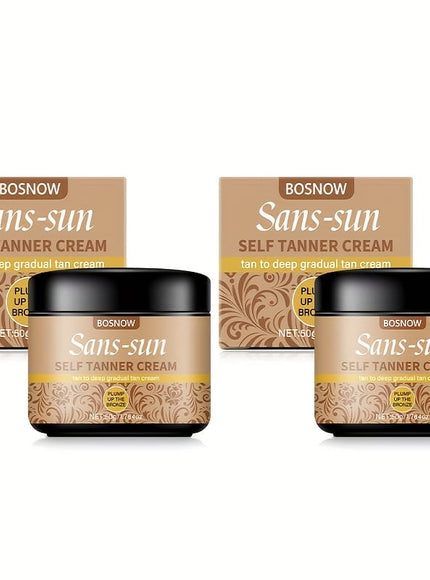 KissICON 2pcs Bosnow Sanssun Streakfree Bronze 7day Lasting