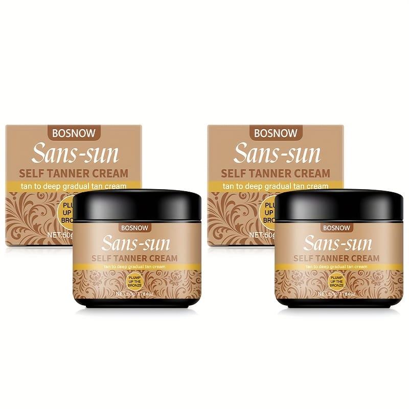 KissICON 2pcs Bosnow Sanssun Streakfree Bronze 7day Lasting