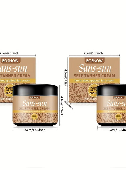 KissICON 2pcs Bosnow Sanssun Streakfree Bronze 7day Lasting