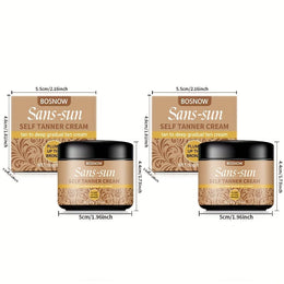 KissICON 2pcs Bosnow Sanssun Streakfree Bronze 7day Lasting