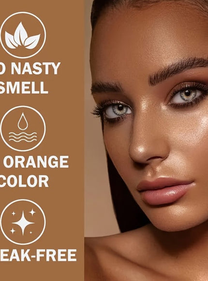 KissICON 2pcs Bosnow Sanssun Streakfree Bronze 7day Lasting