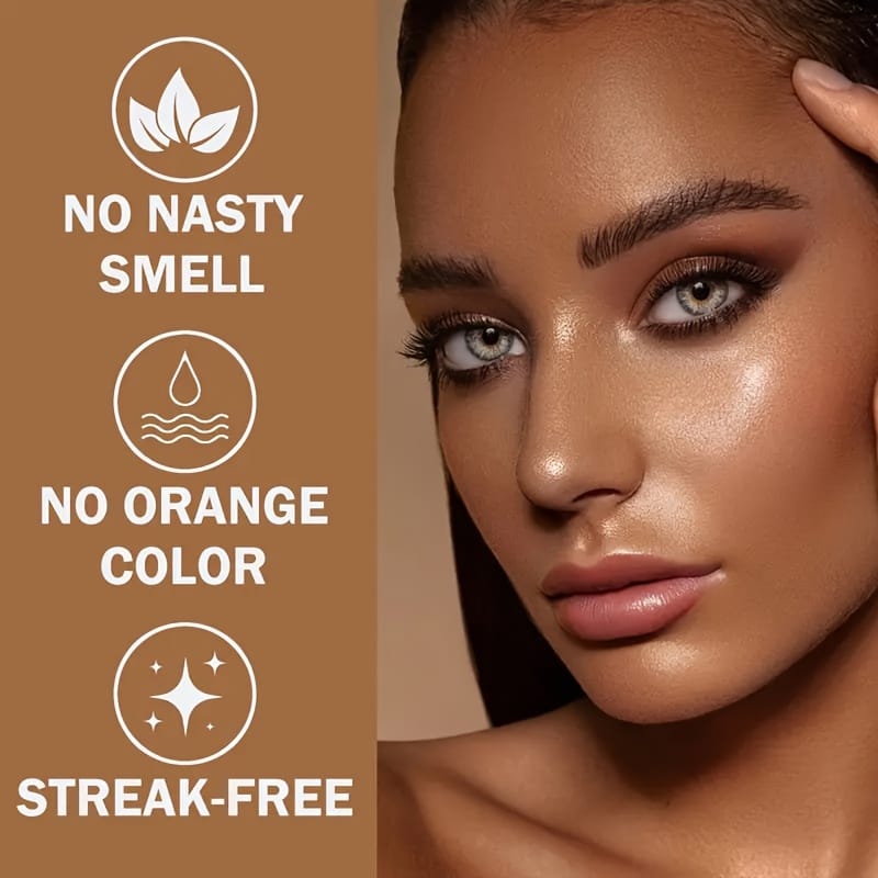 KissICON 2pcs Bosnow Sanssun Streakfree Bronze 7day Lasting