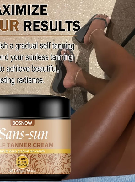 KissICON 2pcs Bosnow Sanssun Streakfree Bronze 7day Lasting