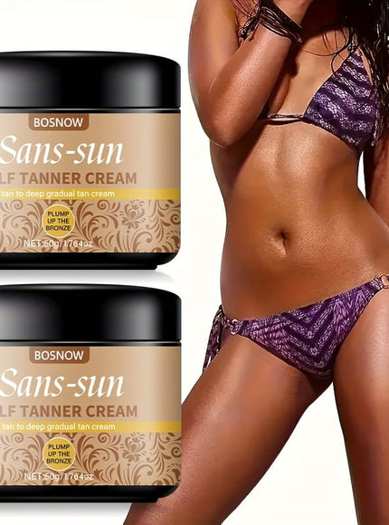 KissICON 2pcs Bosnow Sanssun Streakfree Bronze 7day Lasting