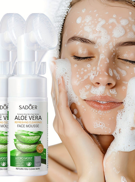 KissICON 2pcs Gentle Aloe Vera Oil Control Mousse