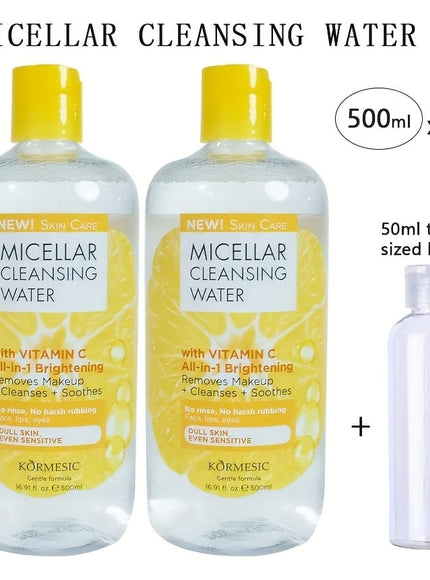 KissICON 2pcs Gentle Vitamin C Micellar Water Deep