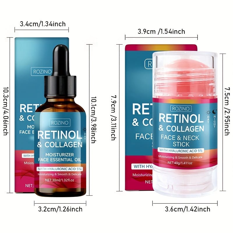 KissICON 2pcs KissIcon 2Pc Retinol Neck Cream Collagen Oil -