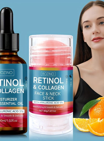 KissICON 2pcs KissIcon 2Pc Retinol Neck Cream Collagen Oil -