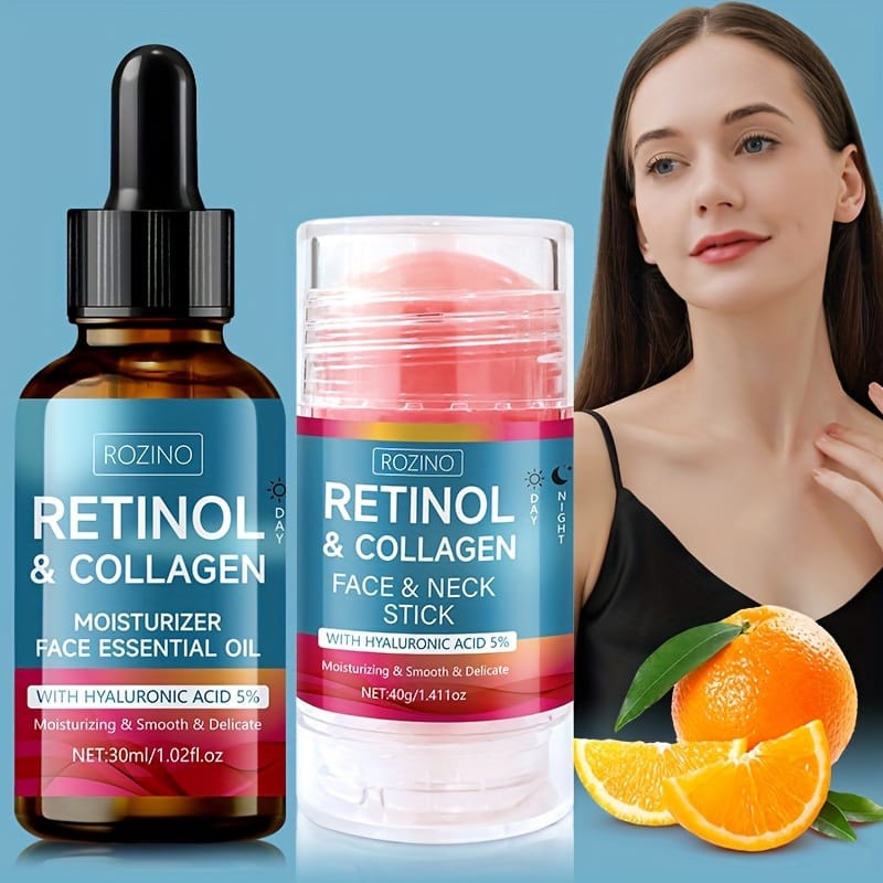 KissICON 2pcs KissIcon 2Pc Retinol Neck Cream Collagen Oil -