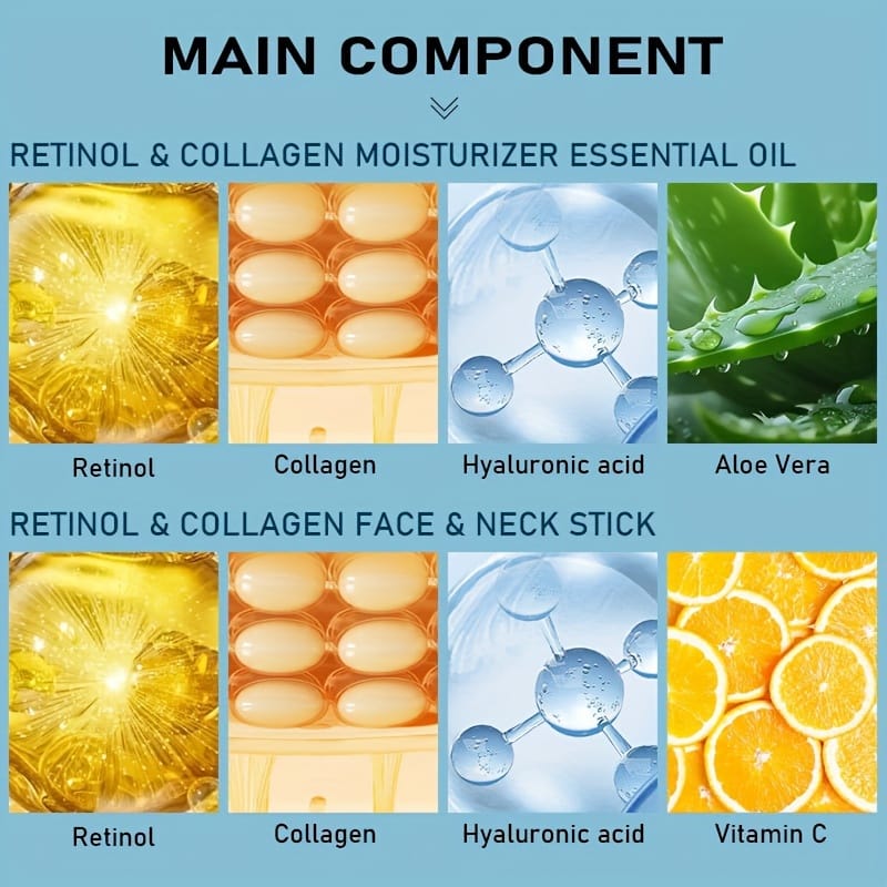 KissICON 2pcs KissIcon 2Pc Retinol Neck Cream Collagen Oil -