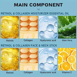 KissICON 2pcs KissIcon 2Pc Retinol Neck Cream Collagen Oil -