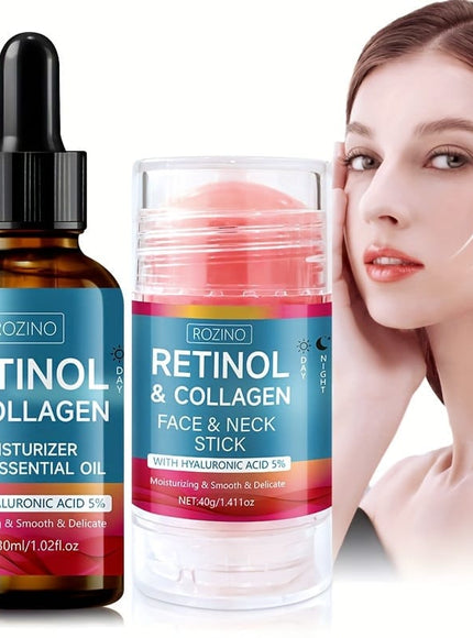 KissICON 2pcs KissIcon 2Pc Retinol Neck Cream Collagen Oil -