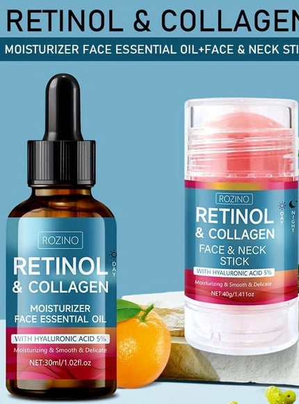 KissICON 2pcs KissIcon 2Pc Retinol Neck Cream Collagen Oil -