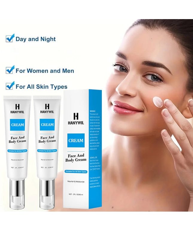 KissICON 2pcs KissIcon 2Pcs Hypoallergenic Face Cream - Glycerin Moisturizer