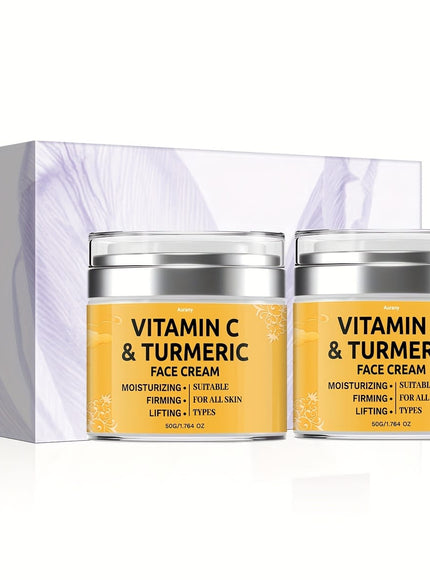 KissICON 2pcs KissIcon Turmeric Face Cream Duo - Moisturizing Lifts
