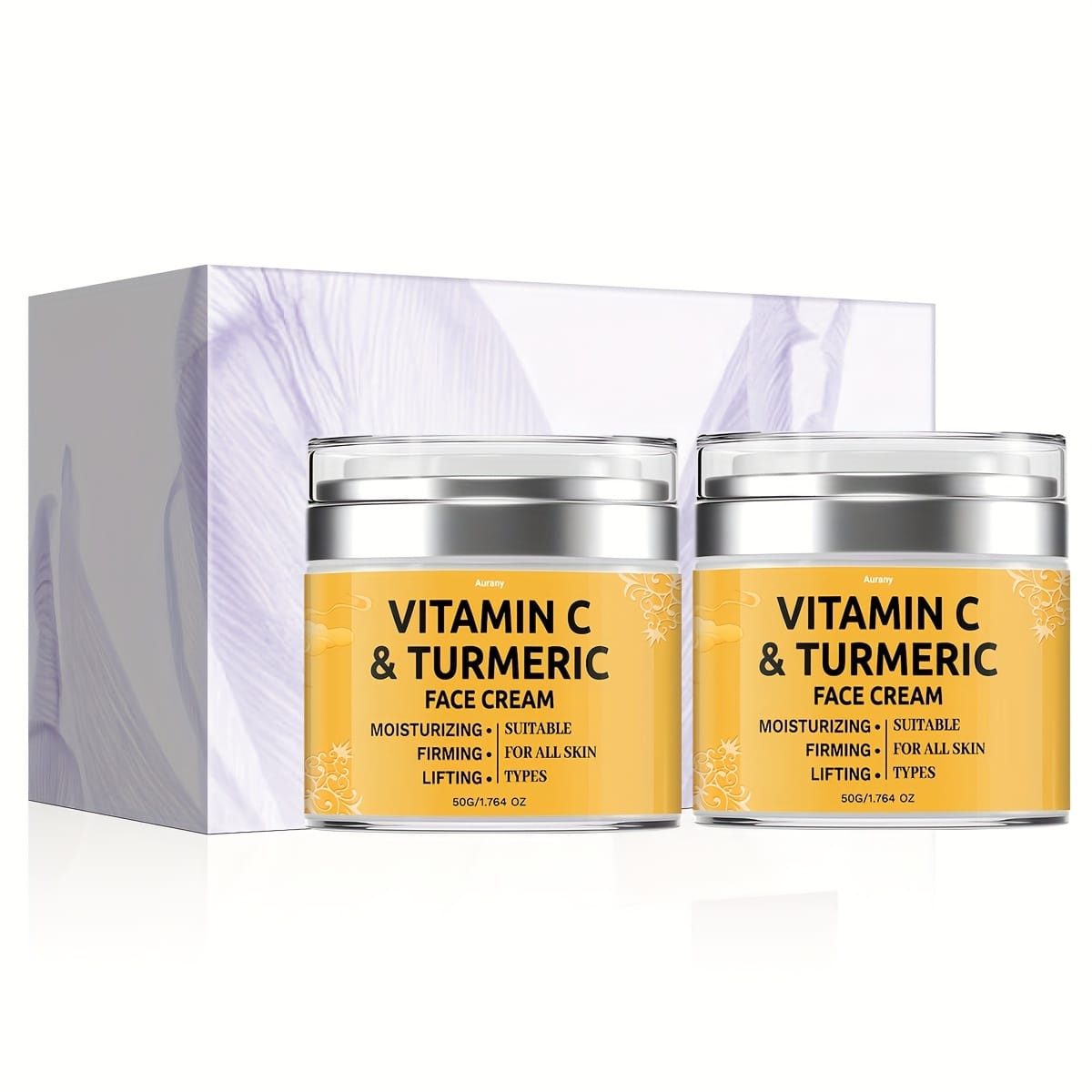 KissICON 2pcs KissIcon Turmeric Face Cream Duo - Moisturizing Lifts