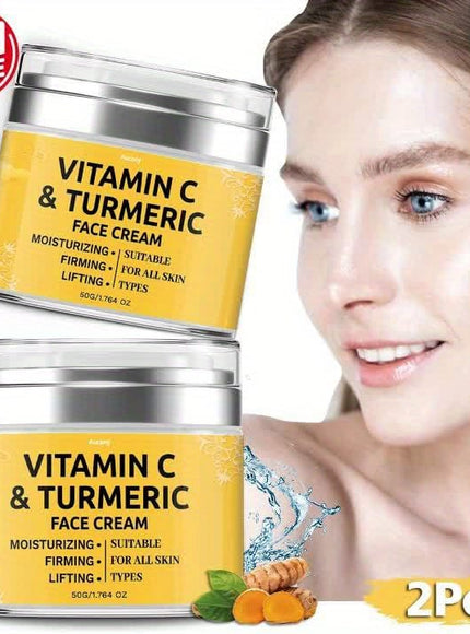 KissICON 2pcs KissIcon Turmeric Face Cream Duo - Moisturizing Lifts