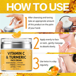 KissICON 2pcs KissIcon Turmeric Face Cream Duo - Moisturizing Lifts
