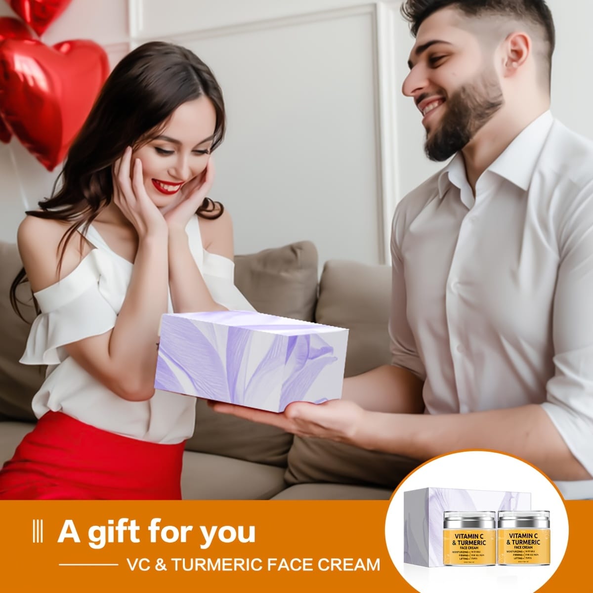 KissICON 2pcs KissIcon Turmeric Face Cream Duo - Moisturizing Lifts