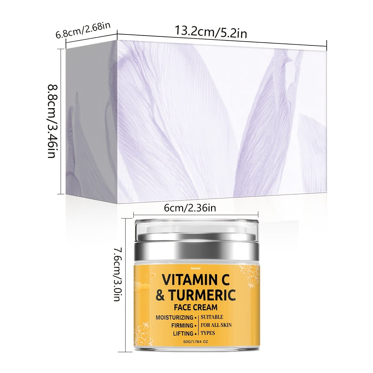 KissICON 2pcs KissIcon Turmeric Face Cream Duo - Moisturizing Lifts