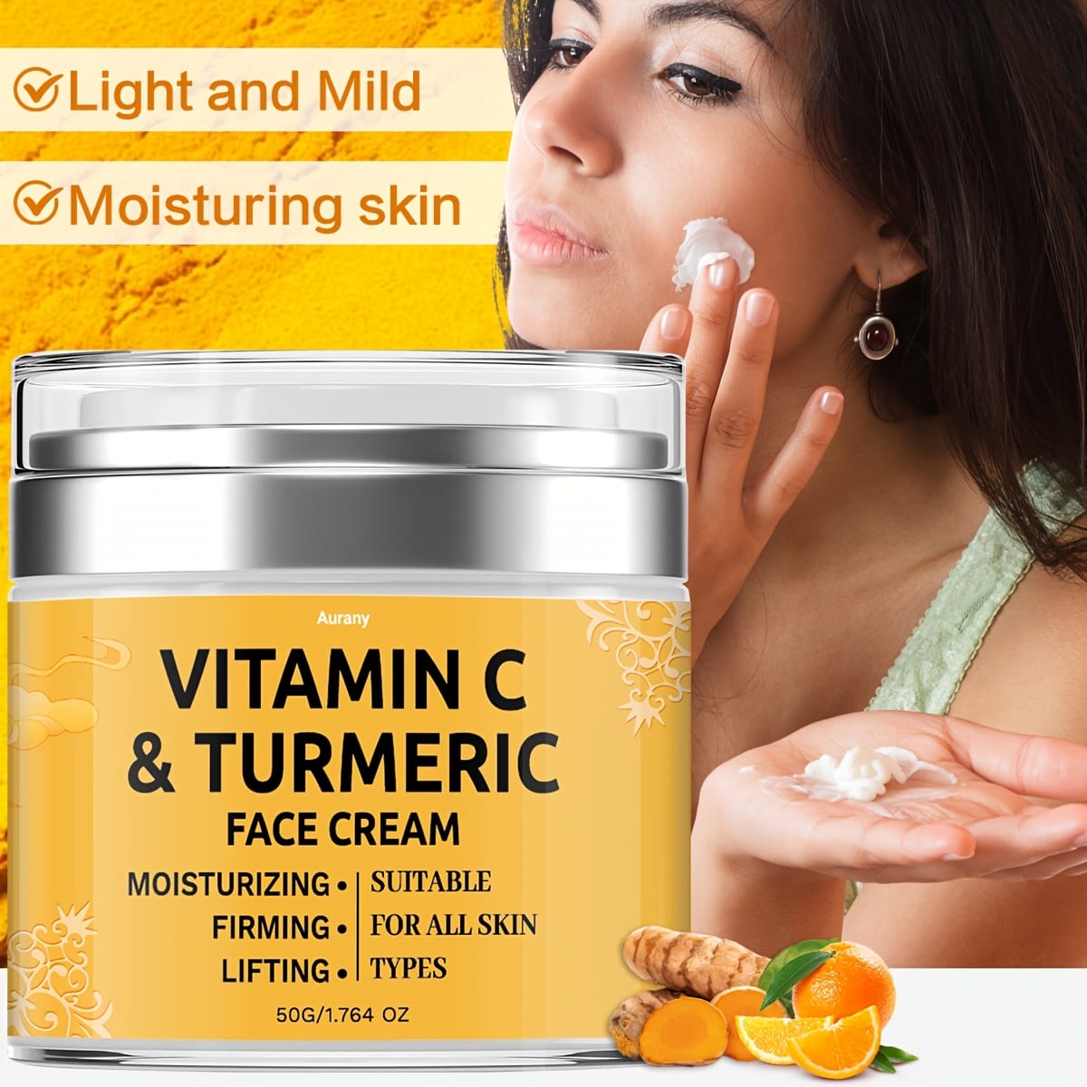 KissICON 2pcs KissIcon Turmeric Face Cream Duo - Moisturizing Lifts