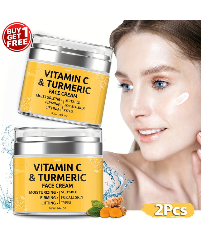 KissICON 2pcs KissIcon Turmeric Face Cream Duo - Moisturizing Lifts