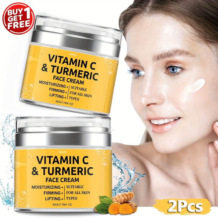 KissIcon Turmeric Face Cream Duo - Moisturizing Lifts