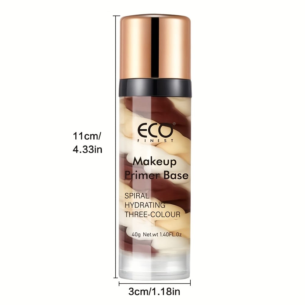 KissICON 2pcs Makeup Primer Base Brightening Makeup Primer Duo Glow Moisturize
