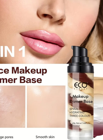 KissICON 2pcs Makeup Primer Base Brightening Makeup Primer Duo Glow Moisturize