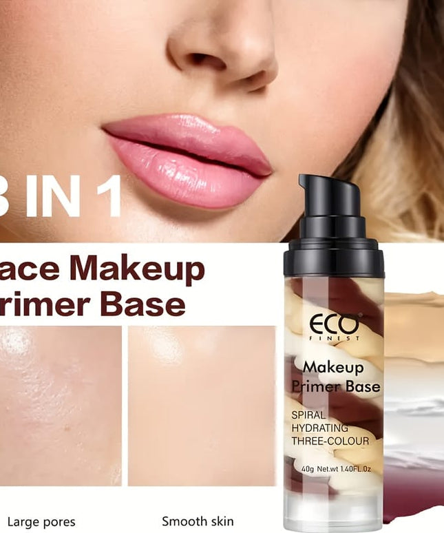 KissICON 2pcs Makeup Primer Base Brightening Makeup Primer Duo Glow Moisturize