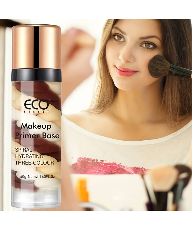 KissICON 2pcs Makeup Primer Base Brightening Makeup Primer Duo Glow Moisturize