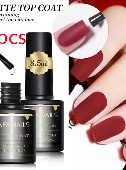 KissICON 2pcs Matte Top Coat KissIcon Gel Base Top Coat Set 8.5ml -