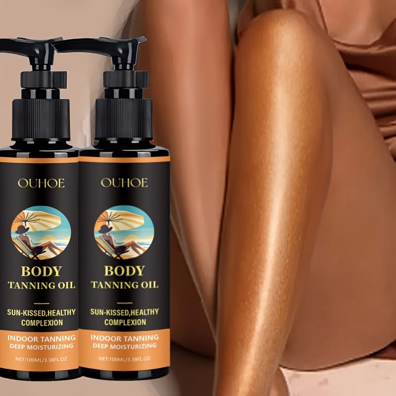 KissICON 2pcs Ouhoe 2pk Coconut Tanning Oil Natural