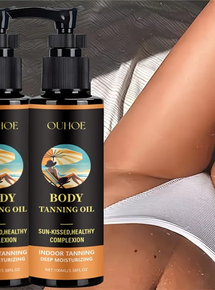 KissICON 2pcs Ouhoe 2pk Coconut Tanning Oil Natural