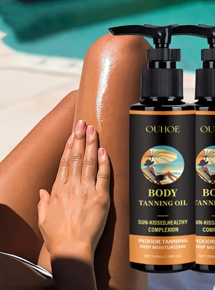 KissICON 2pcs Ouhoe 2pk Coconut Tanning Oil Natural