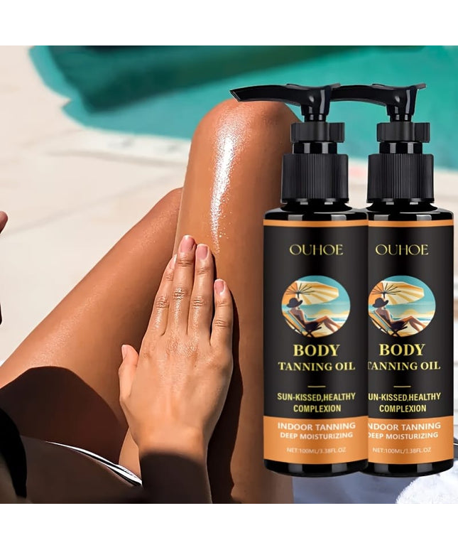 KissICON 2pcs Ouhoe 2pk Coconut Tanning Oil Natural