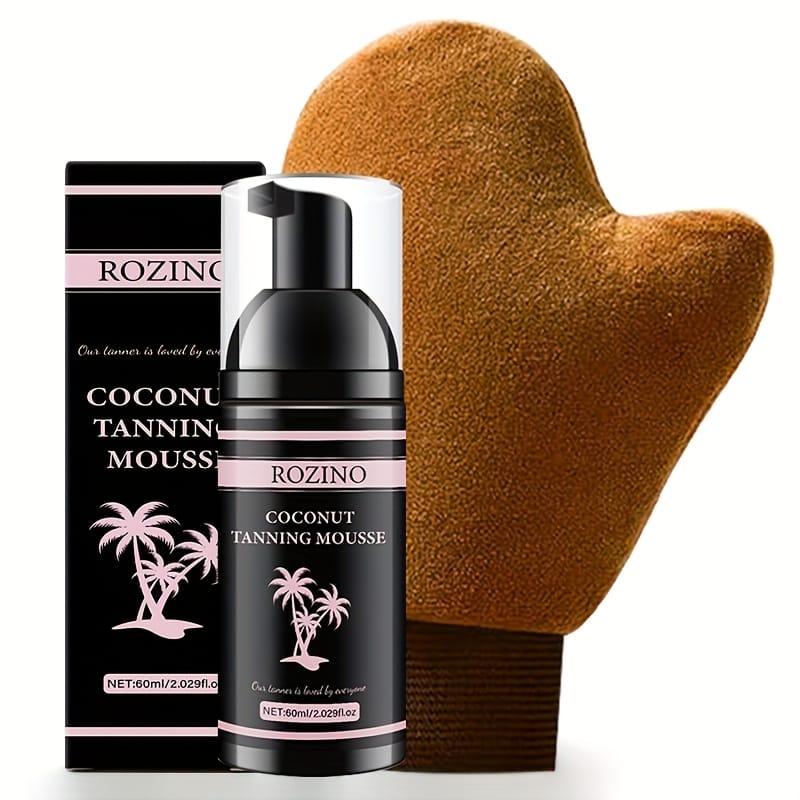 KissICON 2pcs Rozino Coconut Tanning Mousse Flawless Sunless