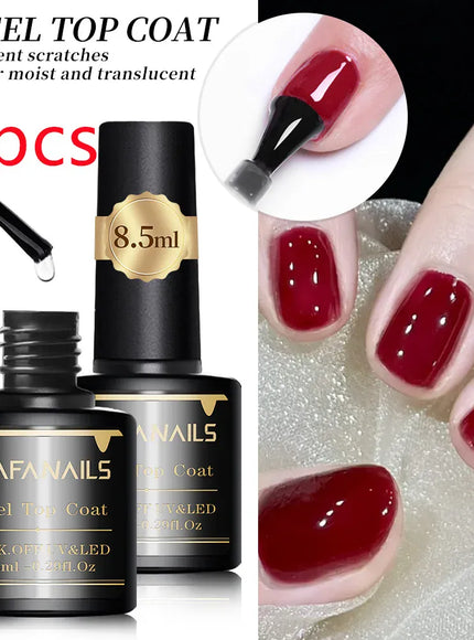 KissICON 2pcs Steel Top Coat KissIcon Gel Base Top Coat Set 8.5ml -