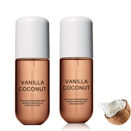 KissICON 2pcs Vanilla Coconut Fragrance Mist - Moisturizing Body Spray
