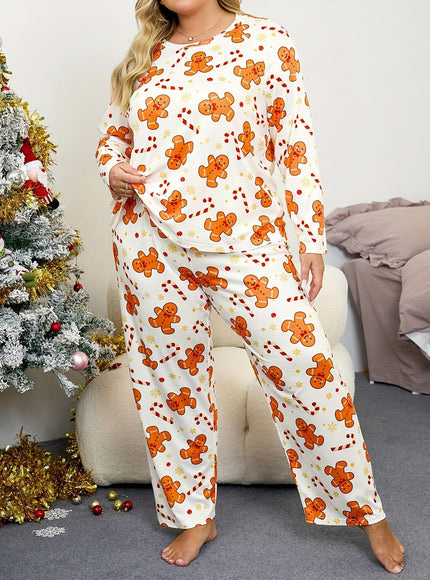 KissICON 2pcs Women's Curve Christmas Pajama Set –