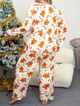 KissICON 2pcs Women's Curve Christmas Pajama Set –