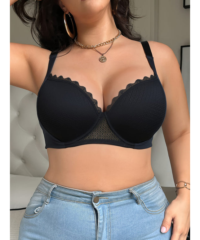 KissICON 2pcs Women's Curve Lace Bras – Underwire