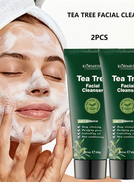 KissICON 2pcsx100g 2pcs Tea Tree Cleanser Gentle Foam