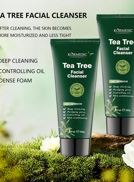 KissICON 2pcsx100g 2pcs Tea Tree Cleanser Gentle Foam
