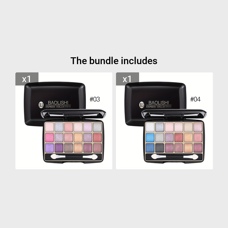 KissICON #3+#4 KissIcon 18 Shades Matte Eyeshadow Palette - Lasting